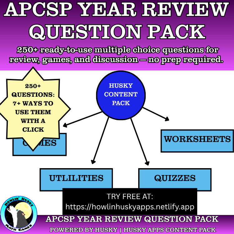 APCSP End of Year Test Review Pack